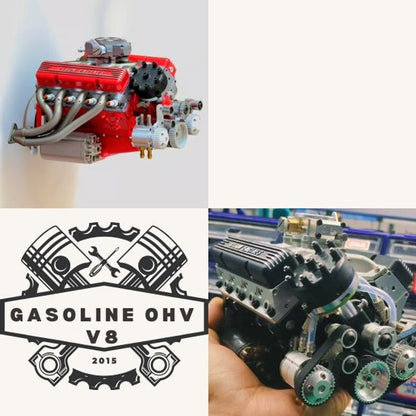 Gasoline OHV V8 Small-block Engine Model Kits